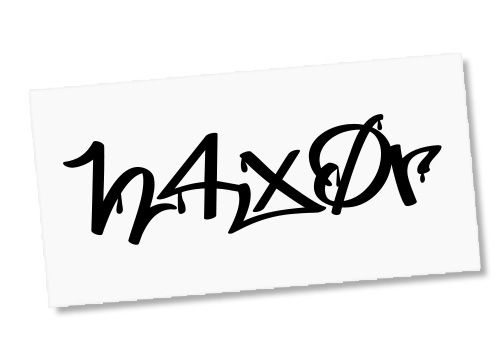 Thumbnail: Sticker - H4x0r (graffiti)
