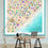 Thumbnail: Square BEACH ART, birds eye view, many sizes. Square prints.