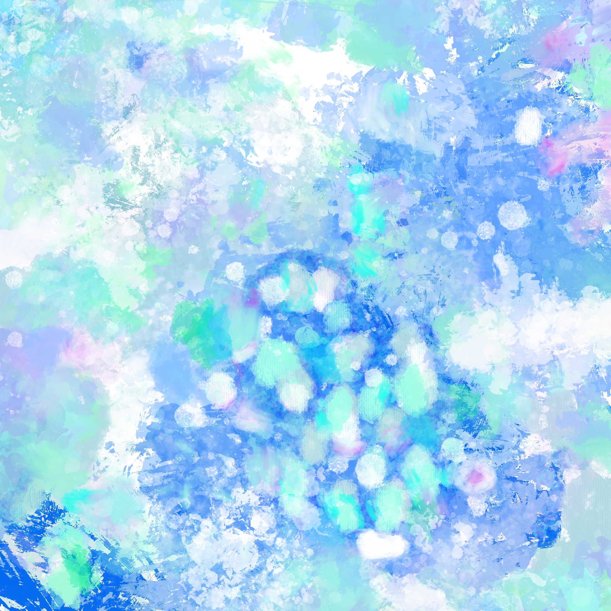 SEAGLASS | Coastal Abstract Painting, Blue Green Wall Art, Ocean-Inspired Abstra