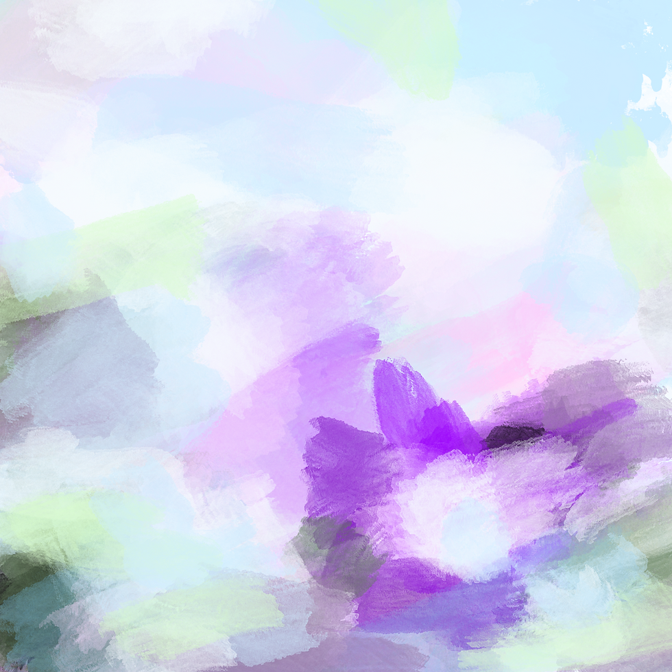 Soft pastel abstract artwork in lavender