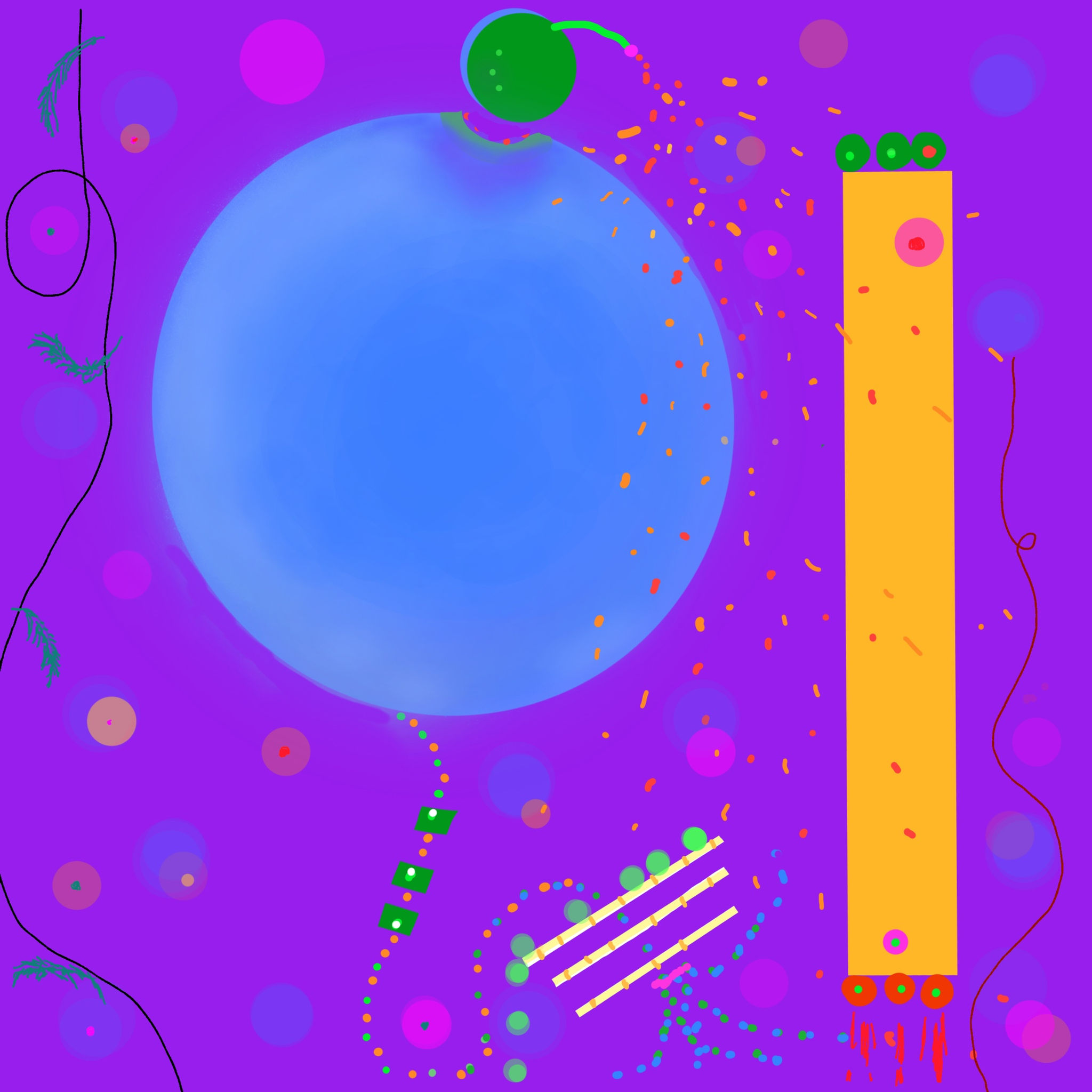 SUSPENSION -modern abstract art print