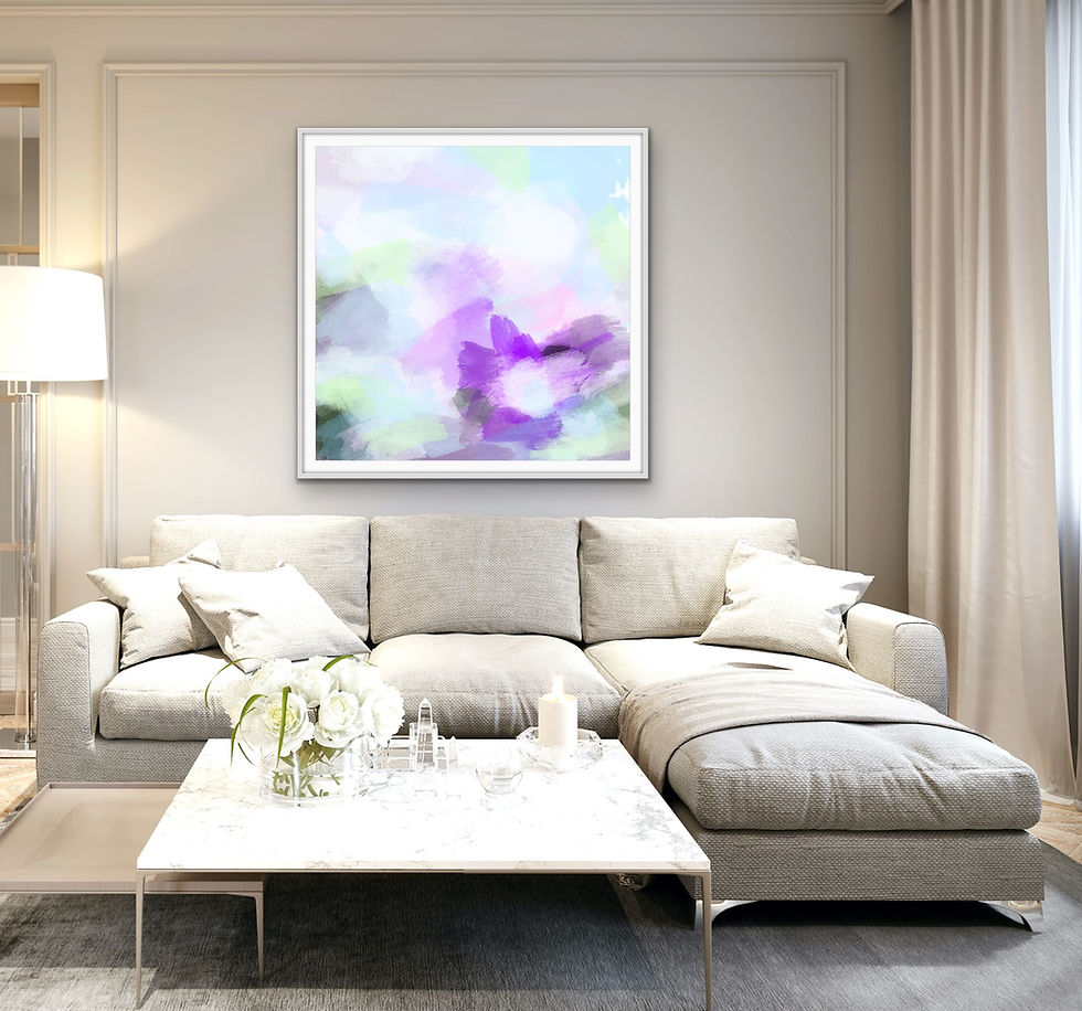 Thumbnail: Large abstract in pale pastels