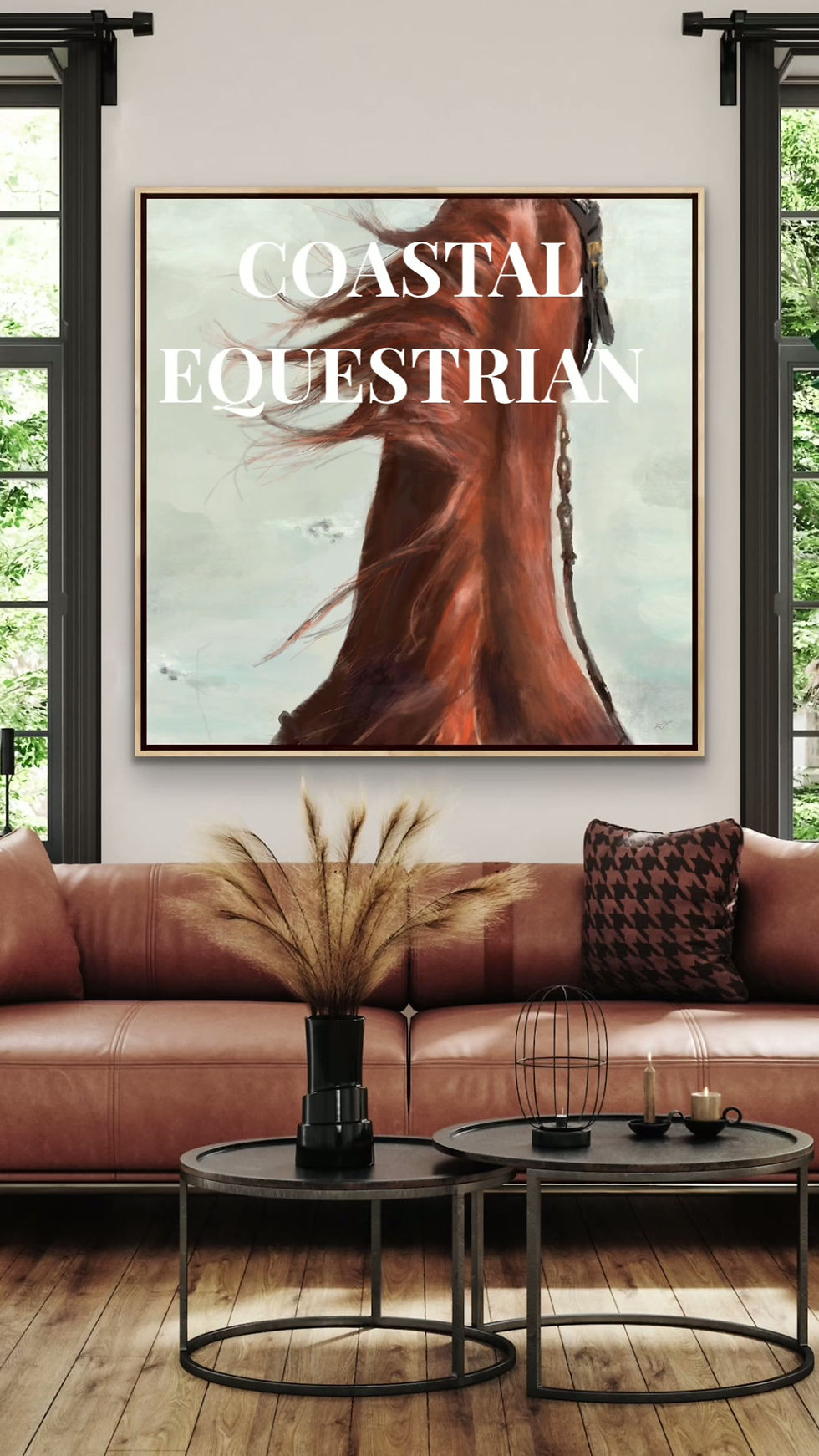 Thumbnail: WINDWARD | Equestrian Horse Painting, Chestnut Horse Art, Contemporary Equestria