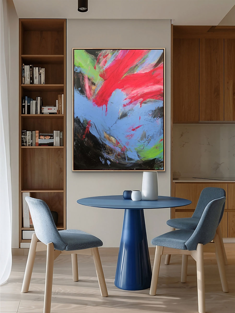 Thumbnail: BEFORE MIDNIGHT | Original Abstract Acrylic Painting on Canvas by Ellen Carroll
