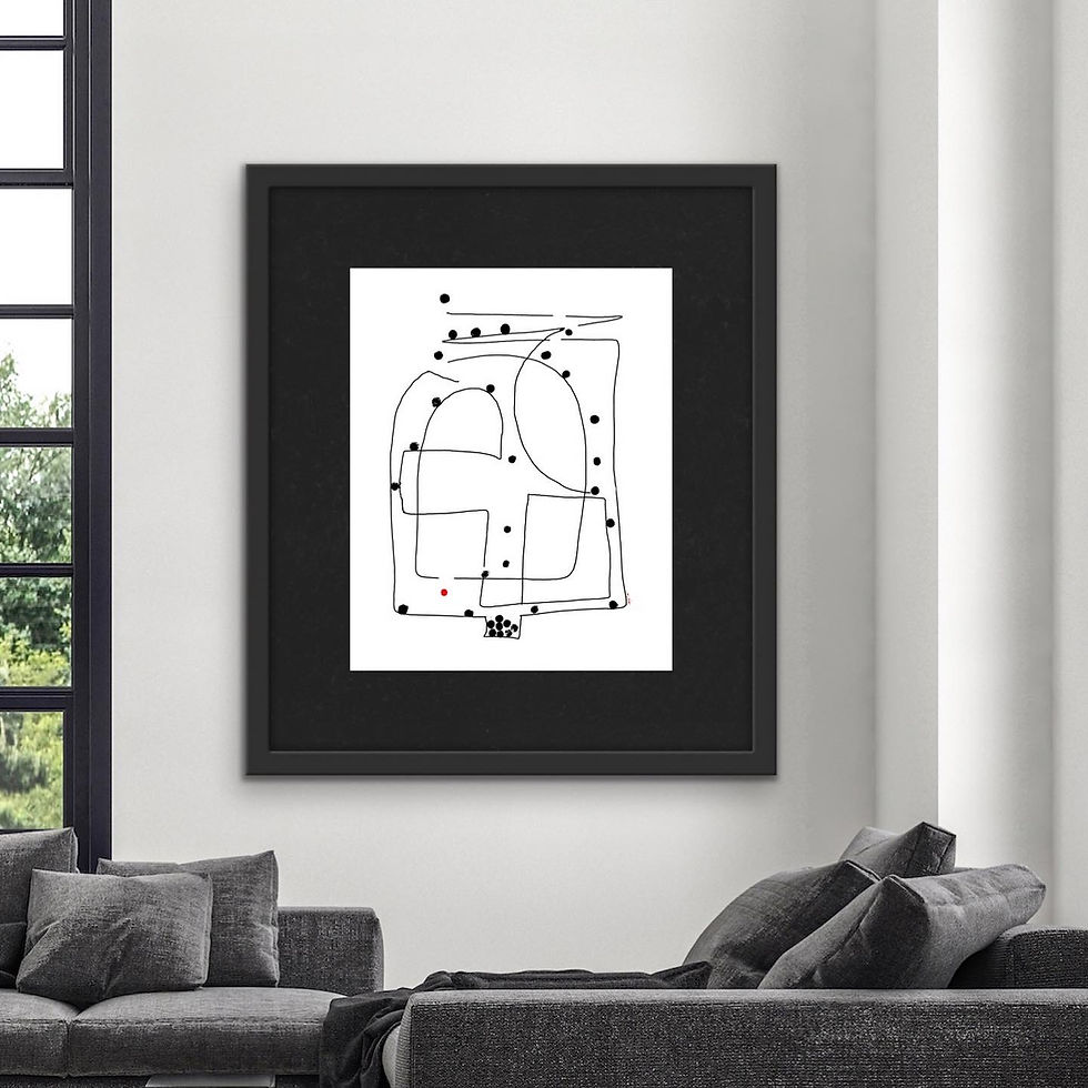 Thumbnail: ROCK AND ROLLED LINE DRAWING, busy rolling rocks..