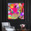 Thumbnail: Extra large colorful abstract art print gallery wrapped canvas.