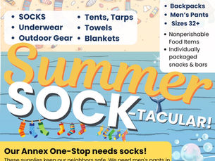 Summer Sock-tacular Donation Drive!