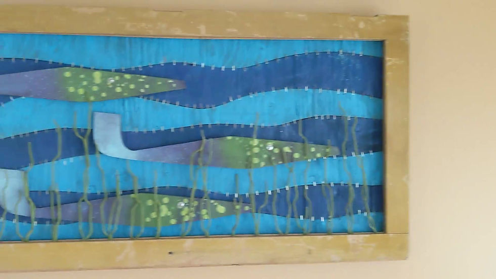 Thumbnail: scrap wood guitar off cut offcut fish art recycled materials