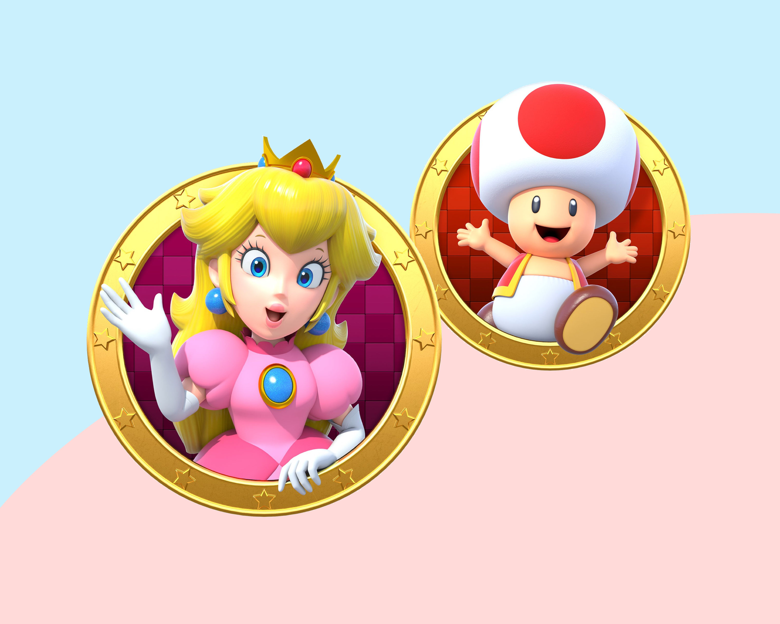 Samantha Kelly - Princess Peach & Toad - Super Mario - 8x10 & 11x14 Photo