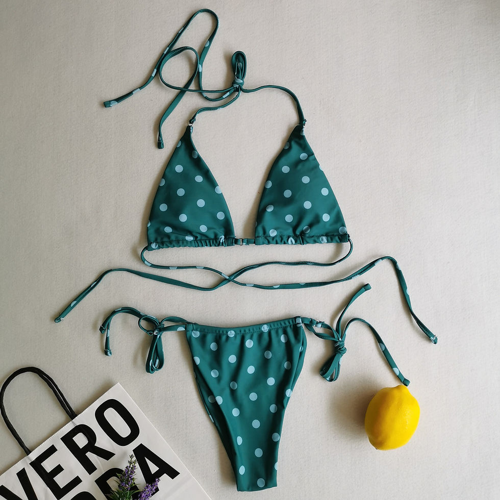 Miniatura: Sexy Bikini Set Floral Printed Mini Brazilian Bikinis & Beachwear Swimwear