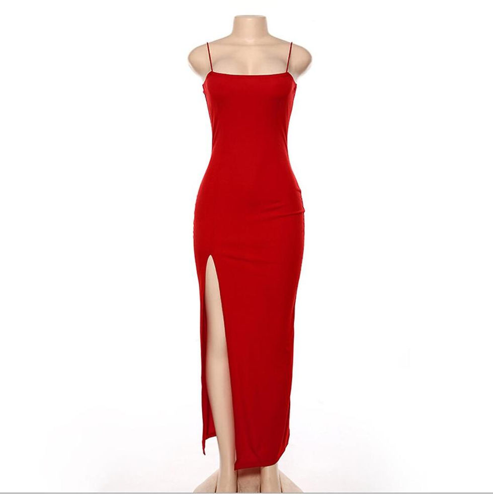 Miniatura: Nightclub Sexy High Slit Club Wear Women Dresses