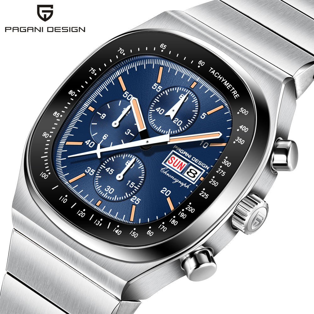 PAGANI DESIGN Men's Chronograph Watch Japan Miyota OS00 Movement Speed Tester Sa