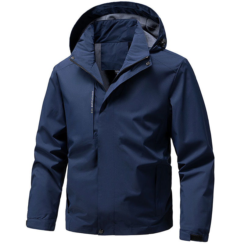 Jaqueta Masculina Softshell Impermeável com Capuz