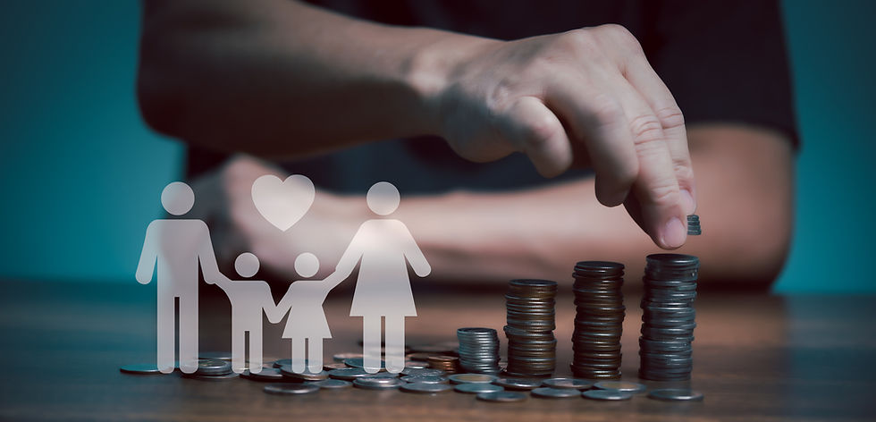 Businessman take a coin money