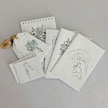 Unsaid Large Gift Box Set by Growing Paper South Africa, A company that practices sustainability & recycling through their wonderful natural products.