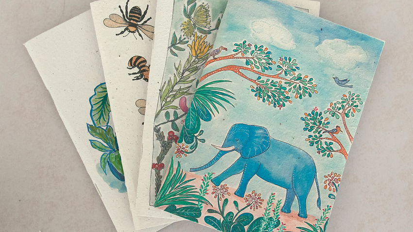 Pudding & Pickles Notepads by Growing Paper South Africa, A company that practices sustainability & recycling through their wonderful natural products.