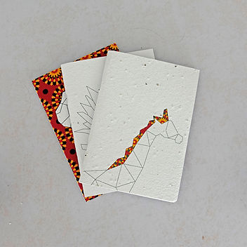 ShweShwe Notepads by Growing Paper South Africa, A company that practices sustainability & recycling through their wonderful natural products.