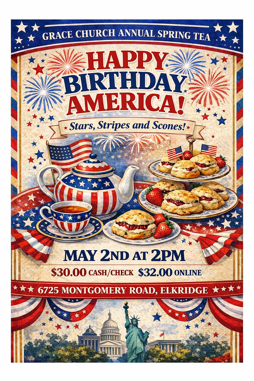 Happy Birthday America Tea Party