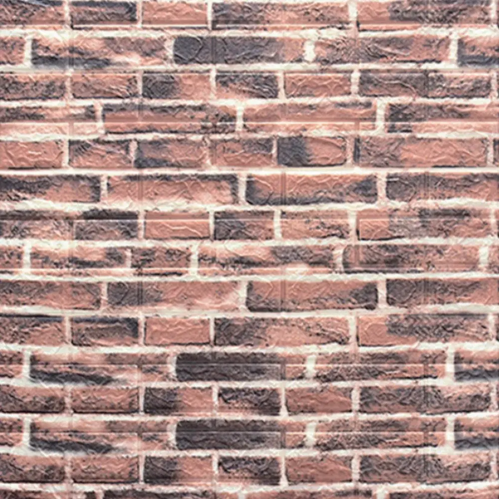 Adhesivo 3D de Pared Ladrillo Rustico