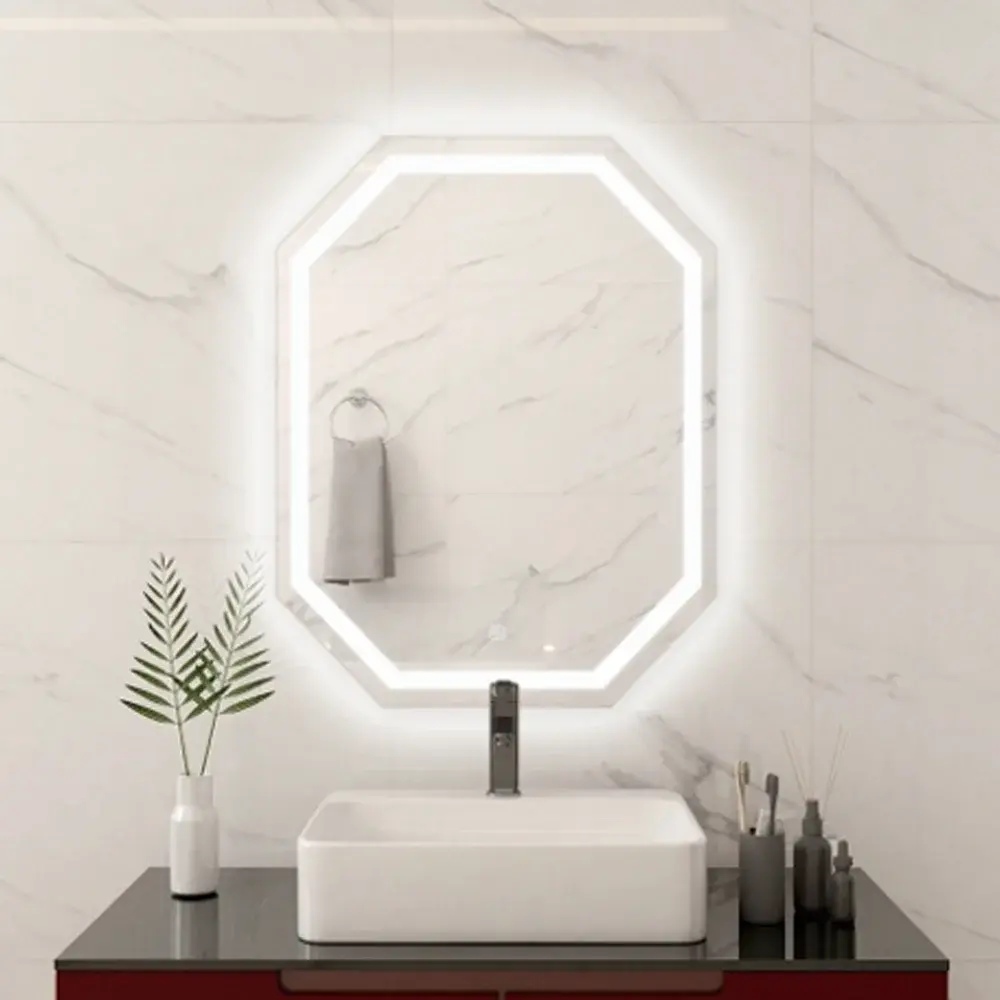 Espejo con Luz LED Octagono 60×80 cm