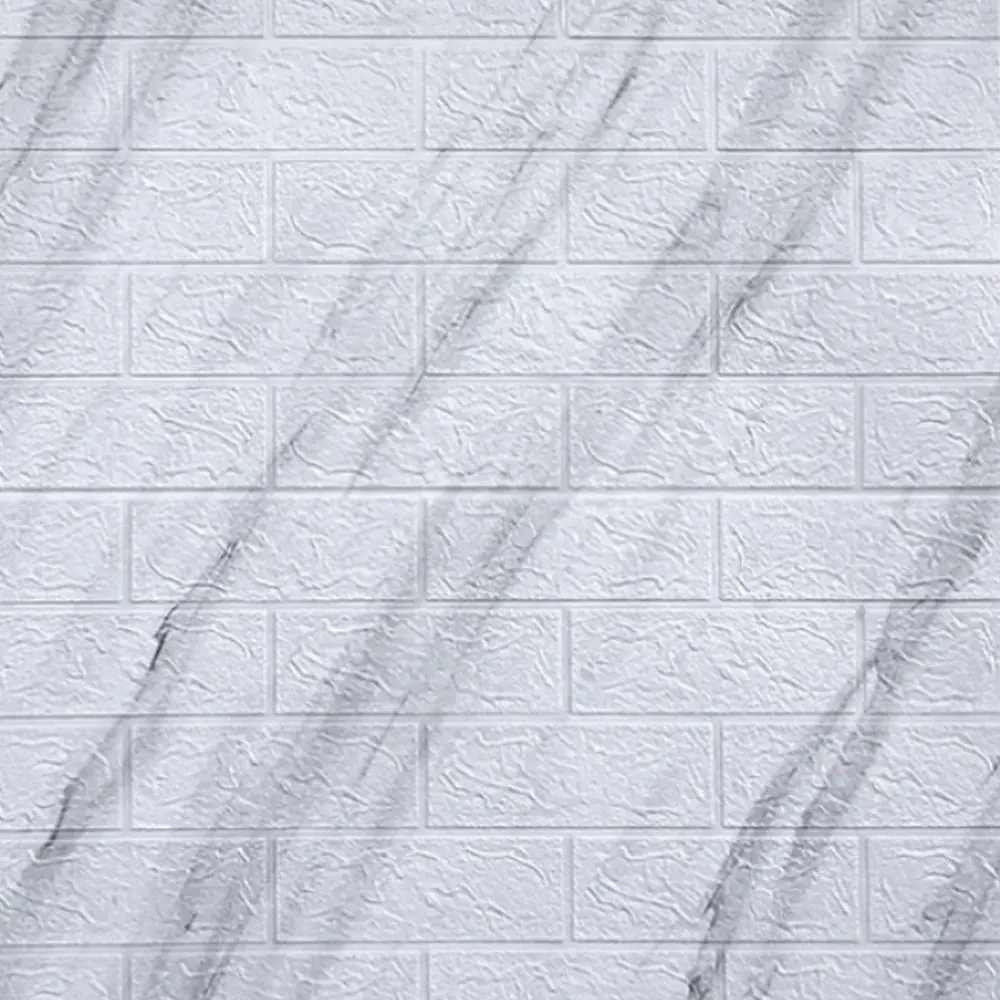 Adhesivo 3D de Pared Blanco Marmol