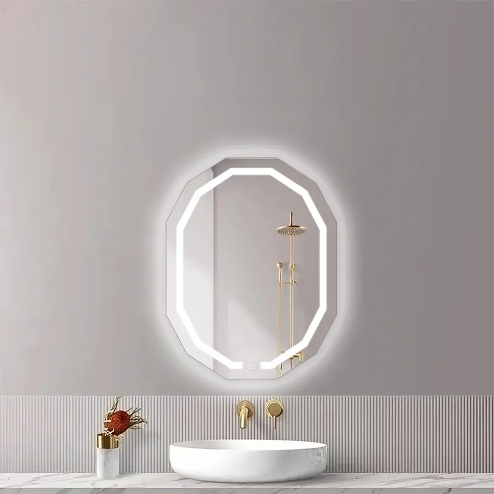 Espejo con Luz LED en forma de dodecágono de 63×83 cm