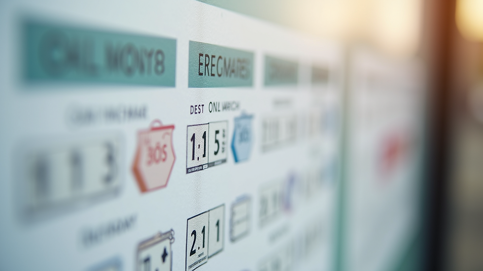 Close-up view of a calendar marking loyalty points expiration dates