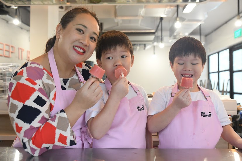 Mia Kusen with Matthew and Bennett