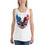 Thumbnail: Model wearing a Bella Canvas tank top with an American eagle with the American flag painted on it's wings.
