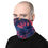 Thumbnail: Modal wearing a neck gaiter with a Hawaiian sunset pattern.