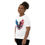 Thumbnail: Model wearing a Bella Canvas youth t-shirt with an American eagle with the American flag painted on it's wings.