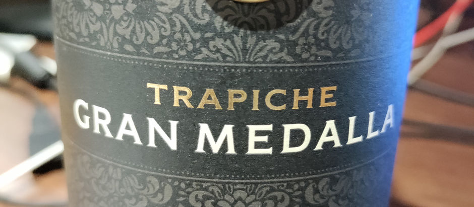 WINE REVIEW: Trapiche 2019 ‘Gran Medalla’, Malbec, Mendoza, Argentina ($33)