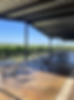 The tasting room patio at Arché