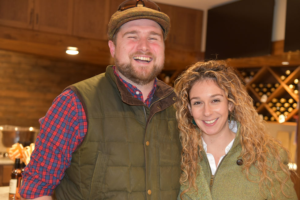 Winemaker Jacques van der Vyver and wife Lauren Mahaney