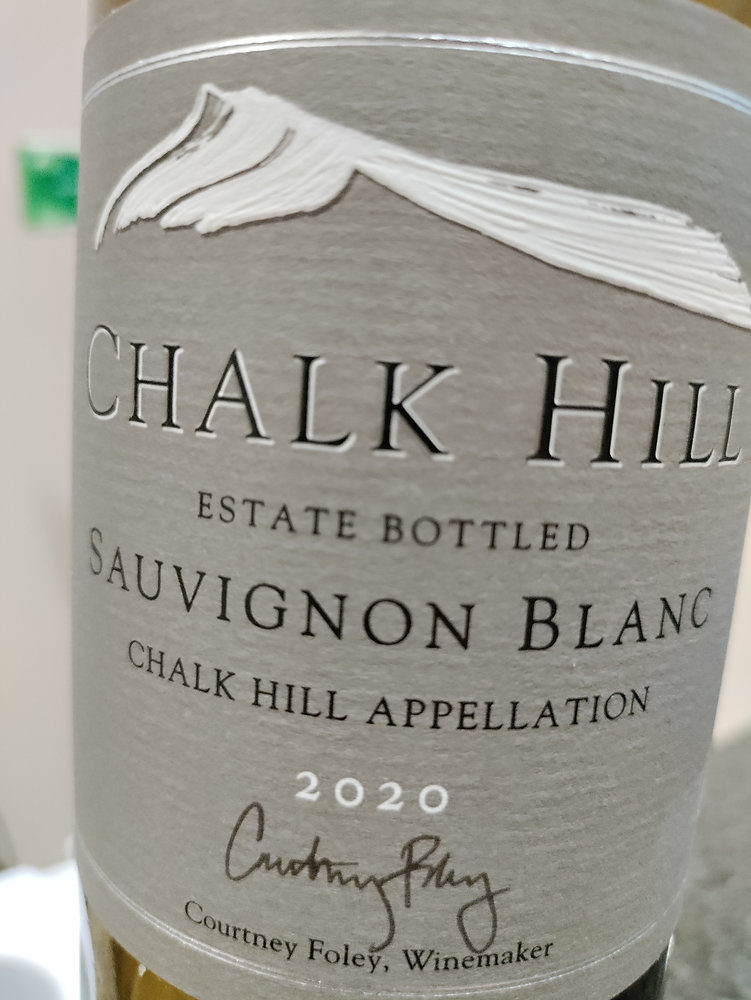 WINE REVIEW Chalk Hill 2020 Sauvignon Blanc, Estate Bottled, Chalk