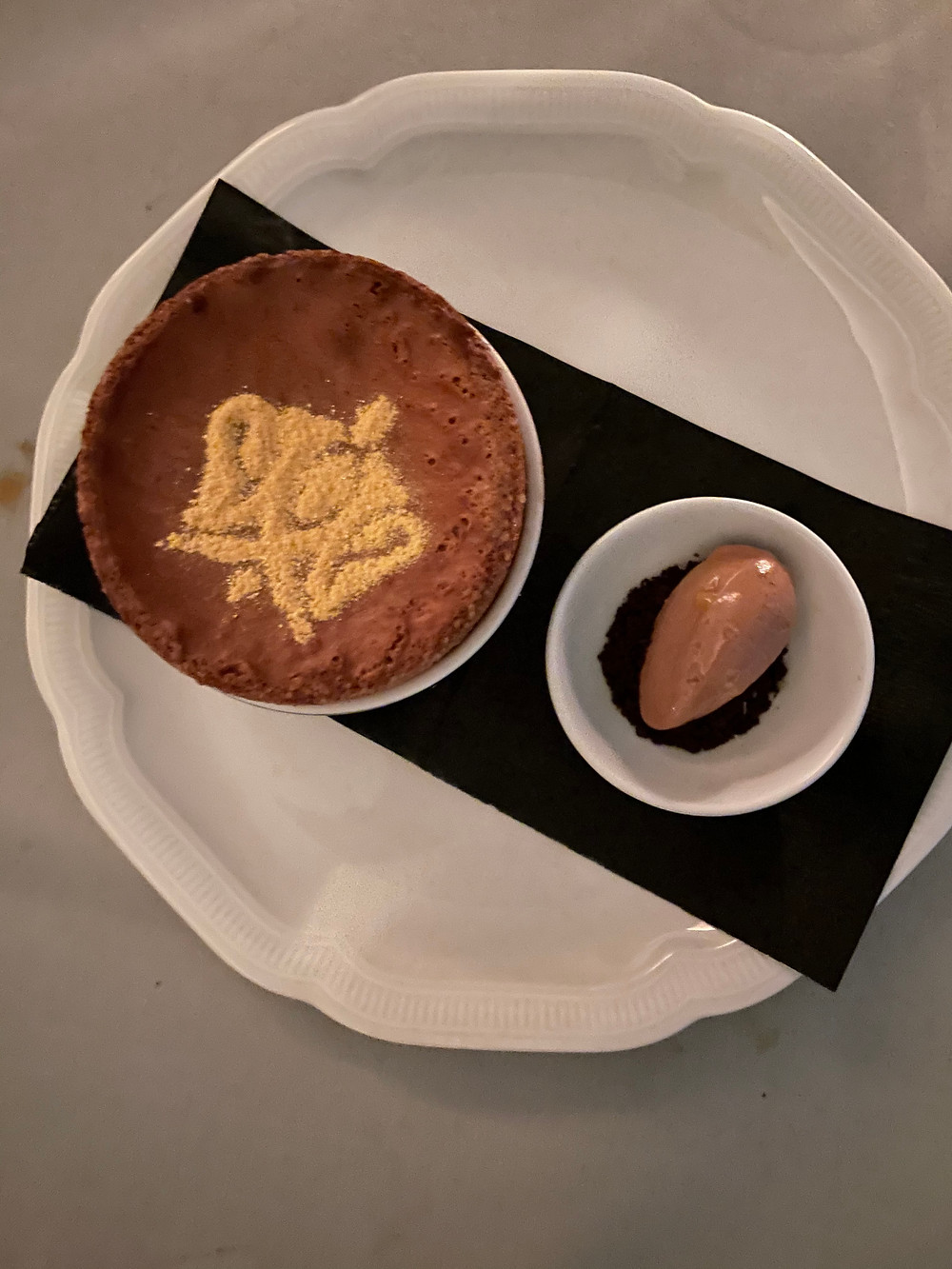 Battle ready chocolate soufflé