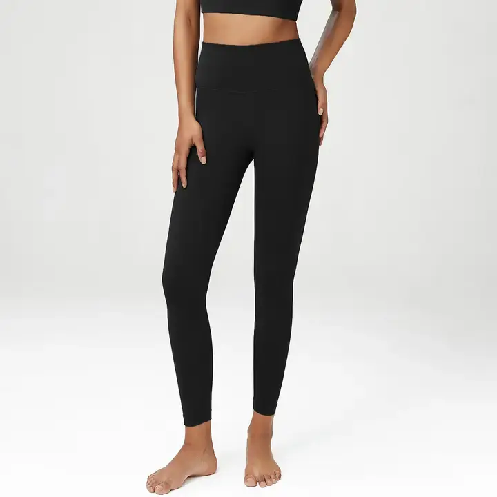 Solid High-Waisted Yoga Fitness Casual Sports Leggings