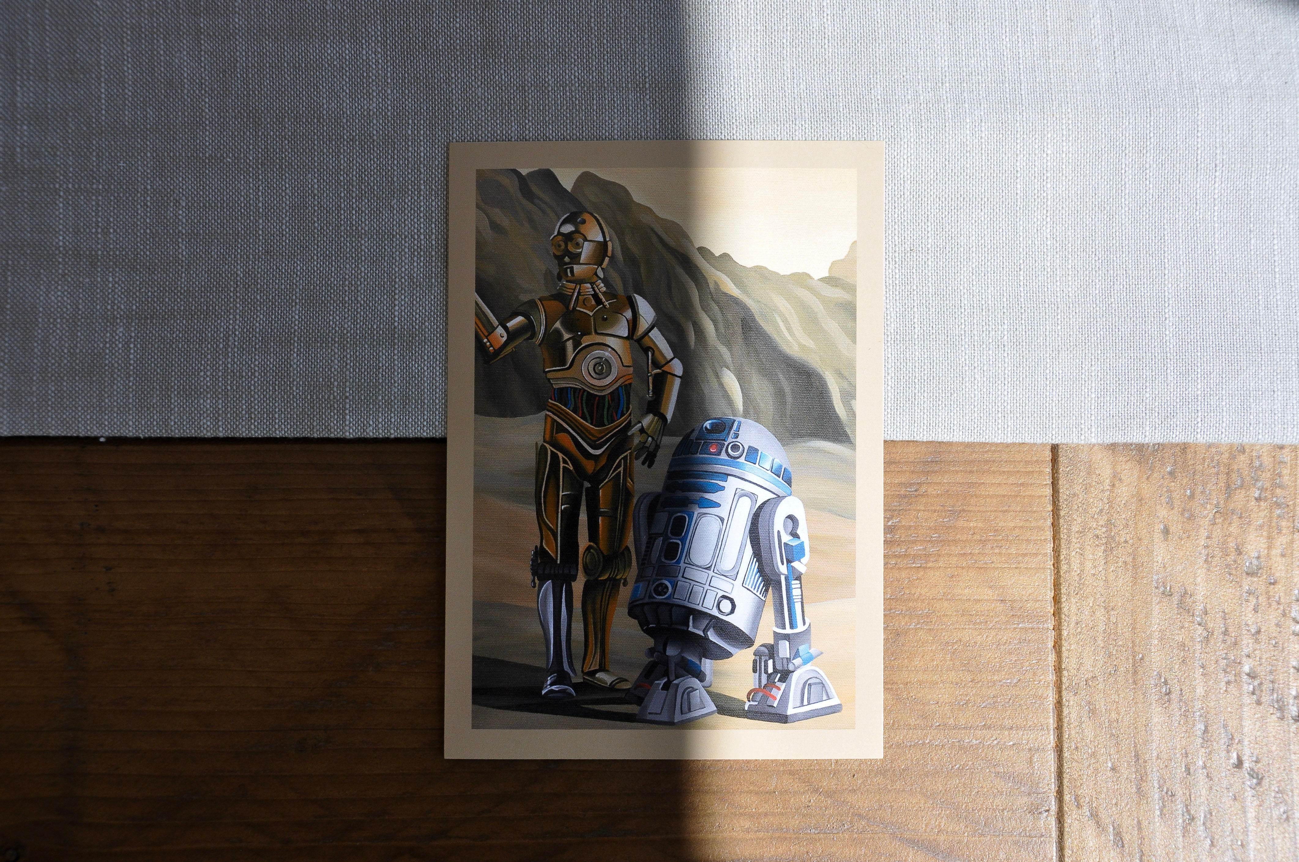 C-3PO and R2-D2 Miniature Artwork