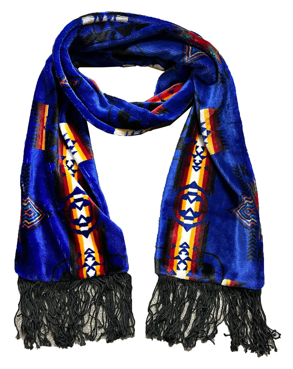 Thumbnail: Southwest Aztec Flannel Scarf (Pick Your Color)