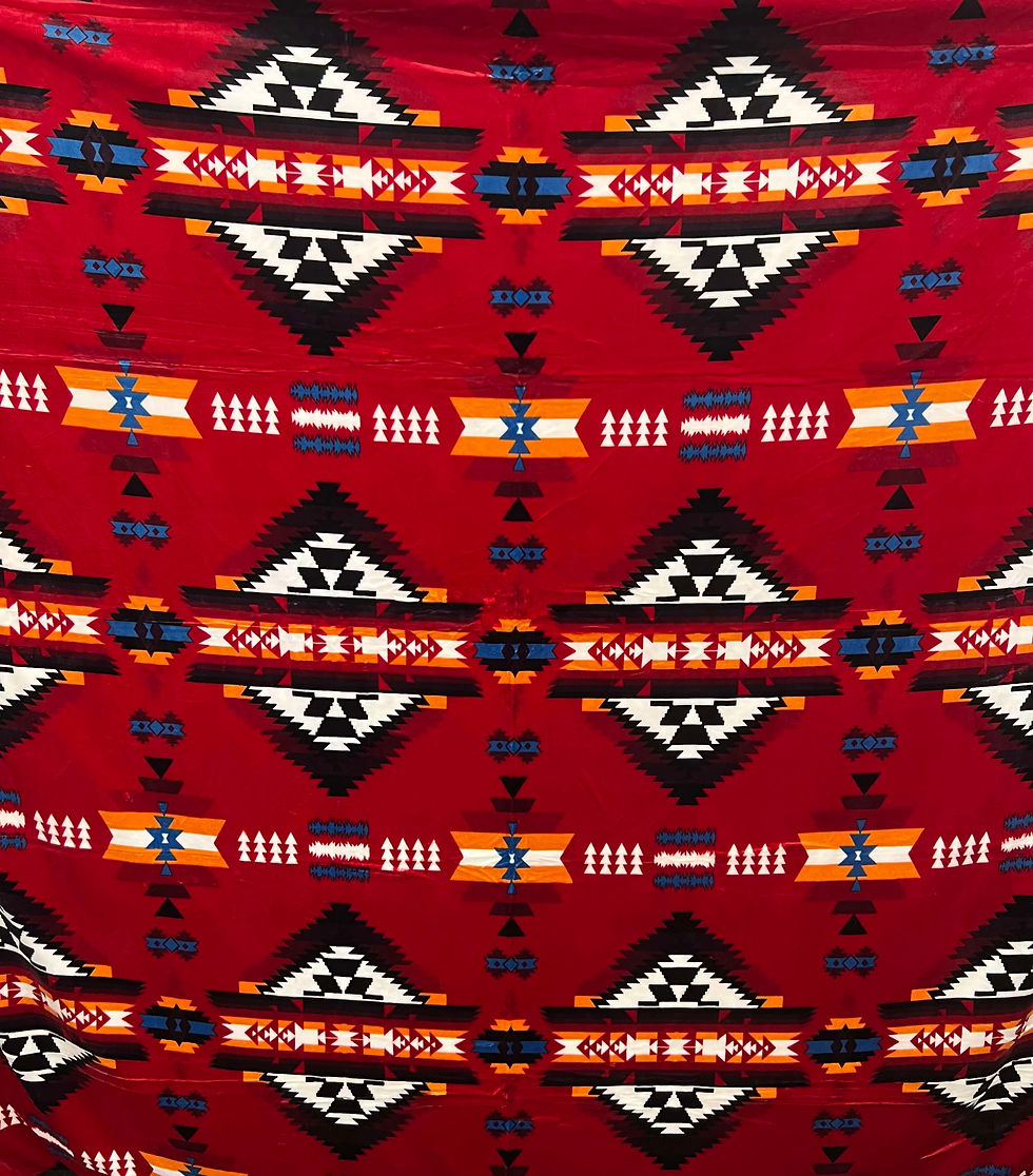 Large Bright Aztec Blanket (Pick Your Color)