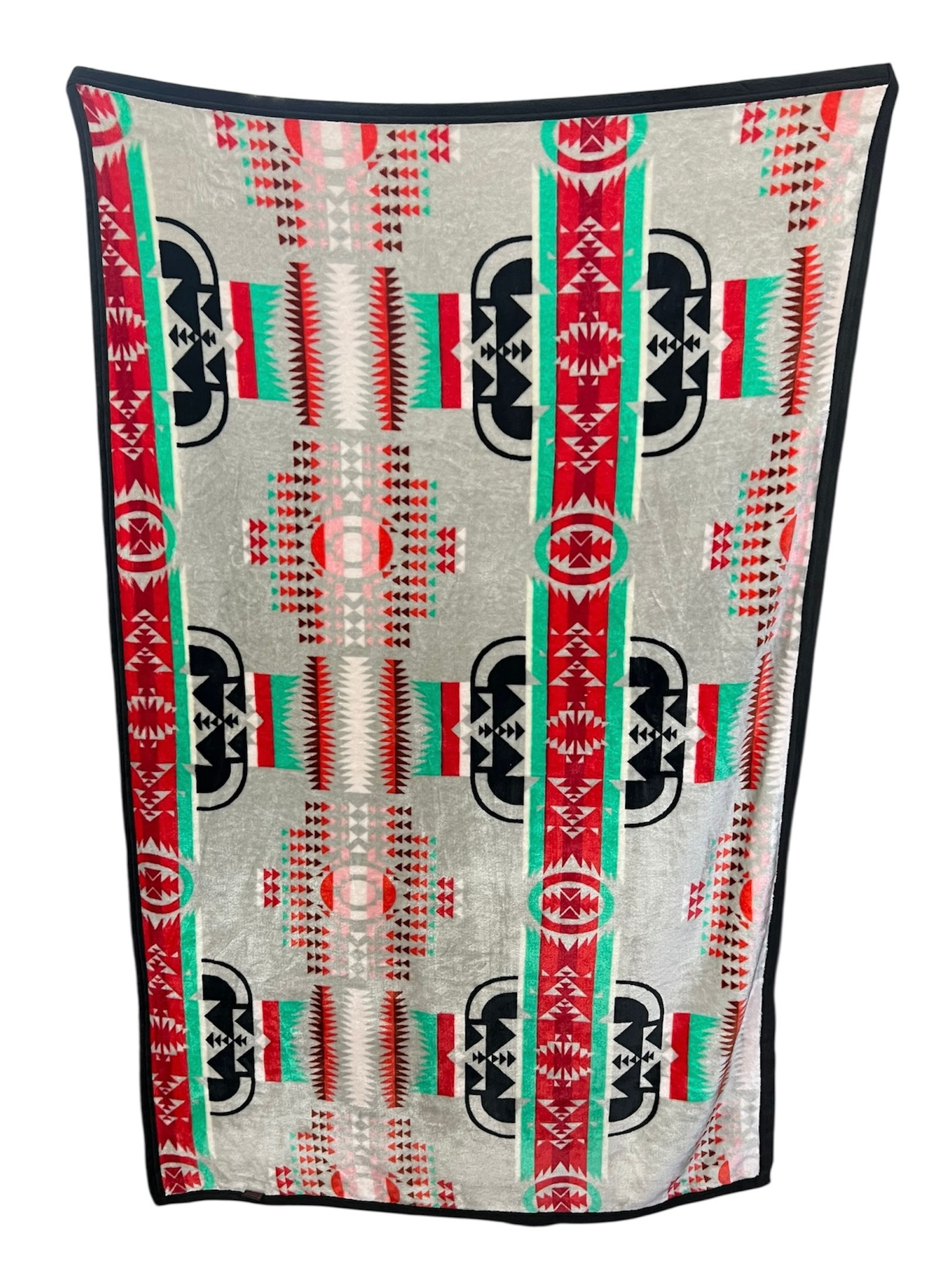 1-ply Red Aztec Stripe Throw (Pick your color)