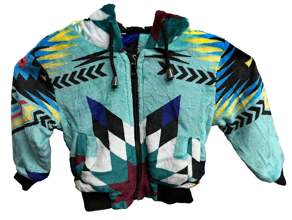 Thumbnail: Kid's Star Flannel Jacket (Faux Fur Lining) Pick Your Color