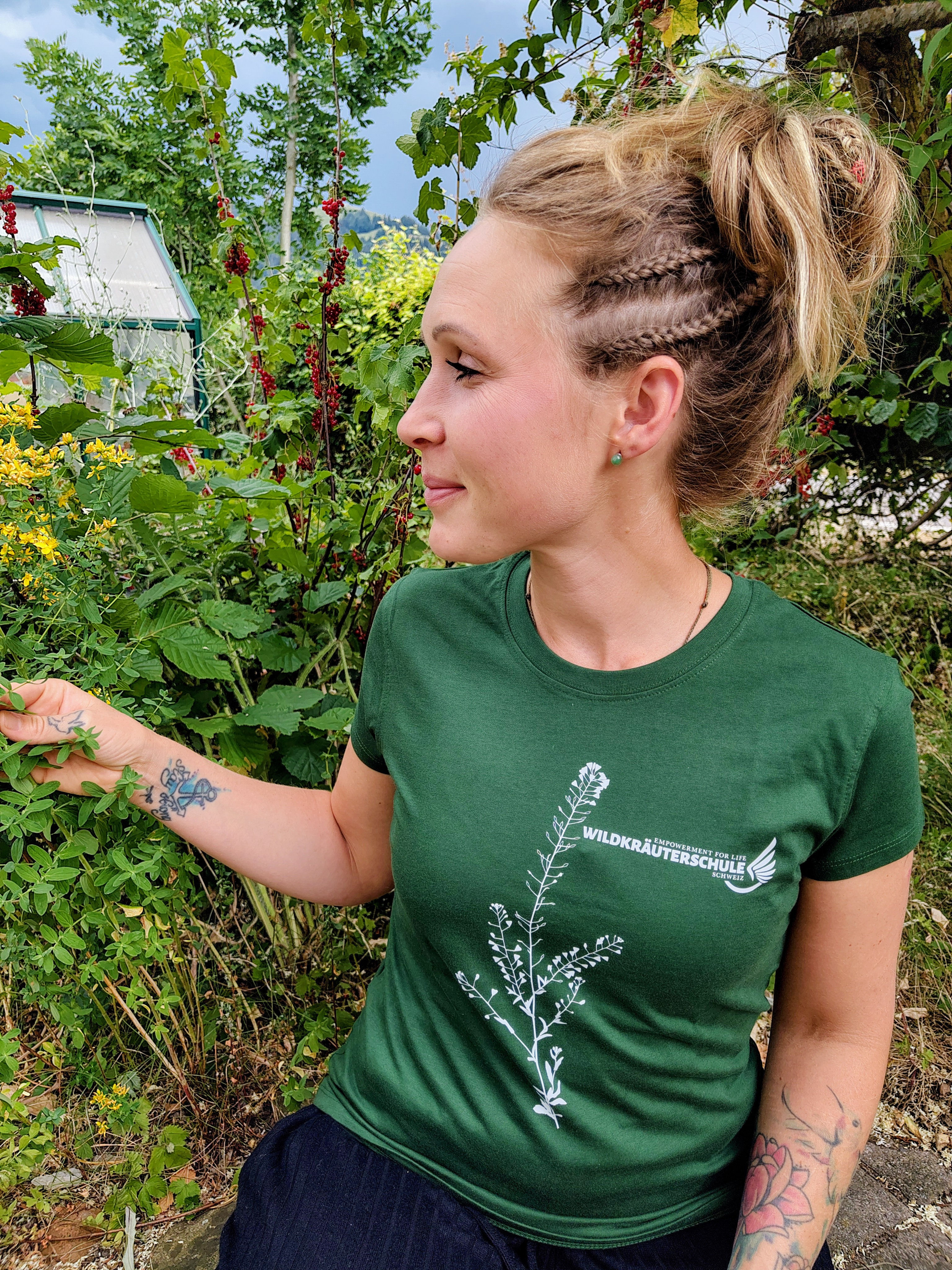 T-Shirt Hirtentäschel (dunkelgrün)