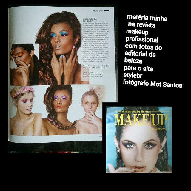 Instagram - Matéria minha que saiu esse mês na revista makeup profissional conta
