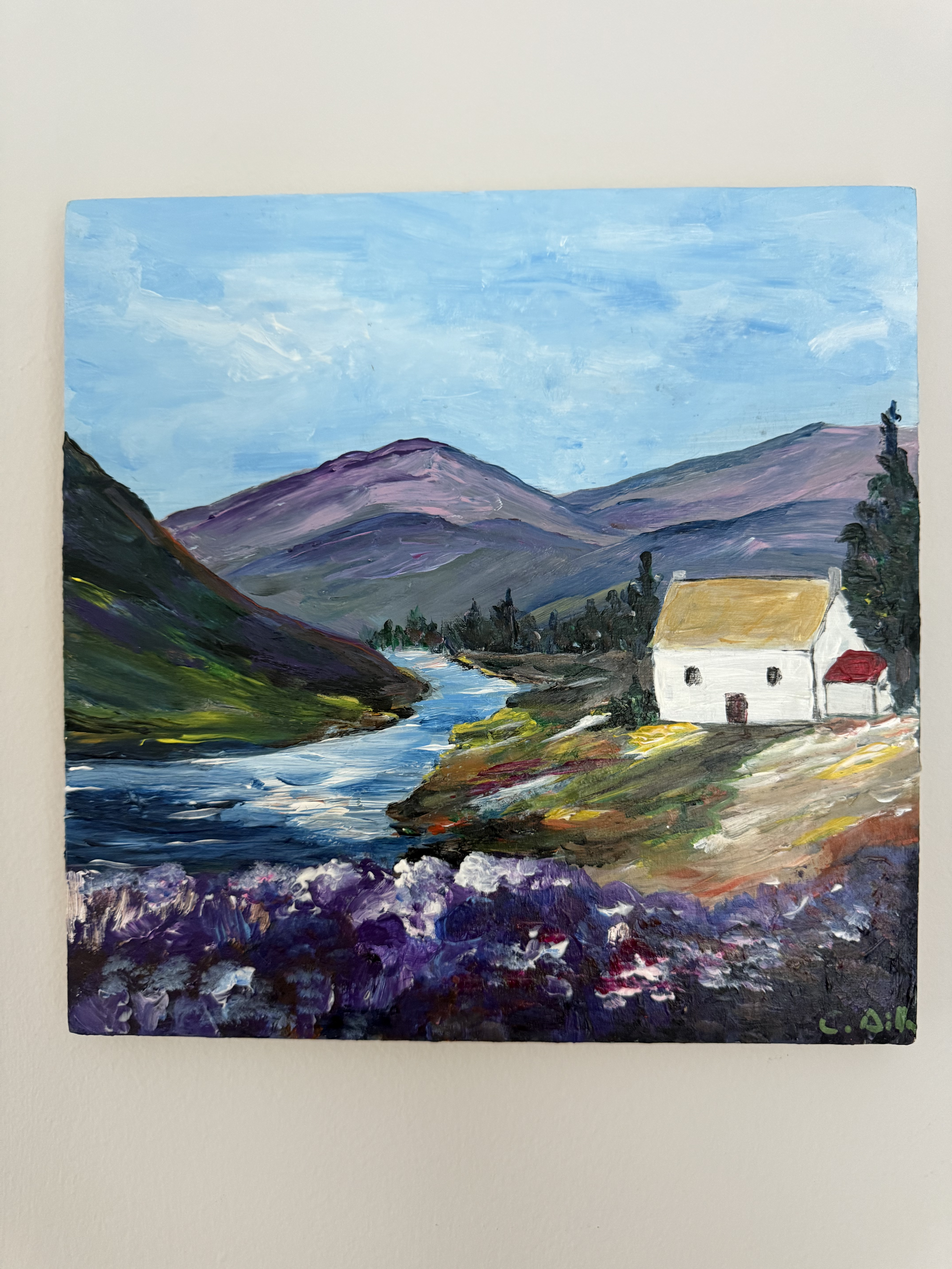 Purple Mountain (10 x 10 unframed)