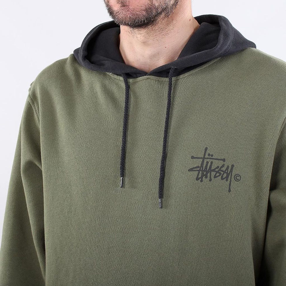 Thumbnail: Stussy two tone Hoddy - Olive
