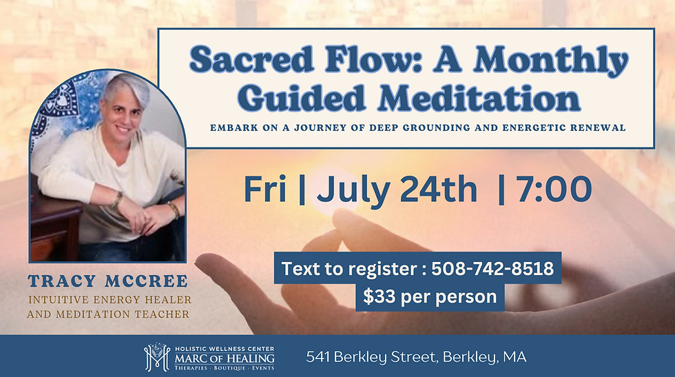 Sacred Flow: A Monthly Guided Meditation with Tracy McCree