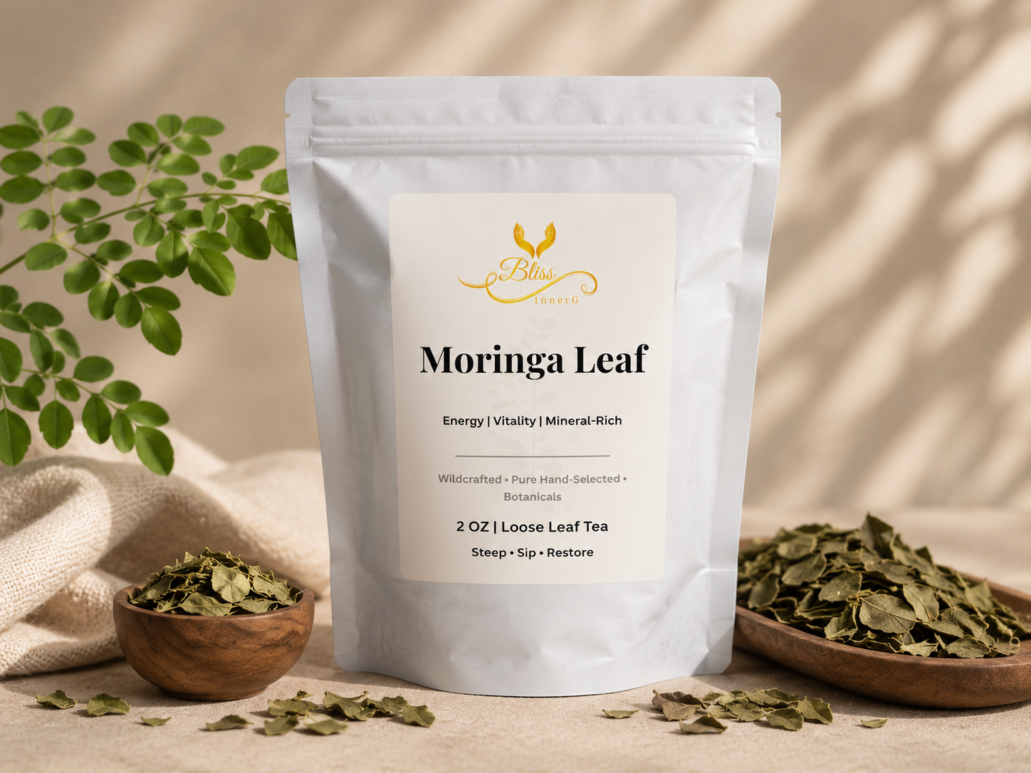 Wildcrafted Moringa Leaves