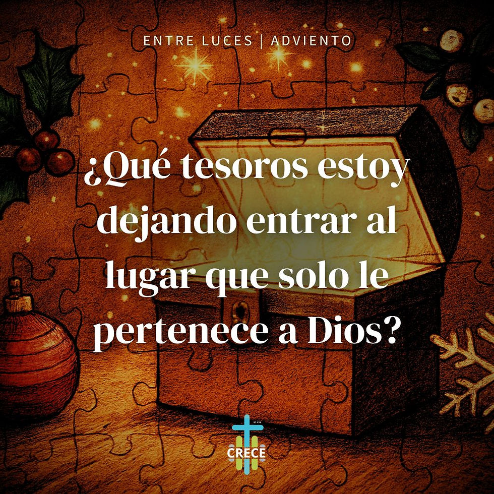 Cuando lo terrenal ocupa el lugar eterno