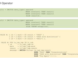 ABAP tricks #20/100: 😀 SWITCH Operator